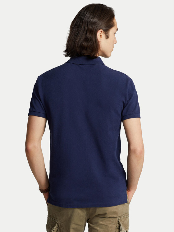 Polo Ralph Lauren Polo Ralph Lauren Polo majica Core Replen 710795080 Mornarsko modra Slim Fit