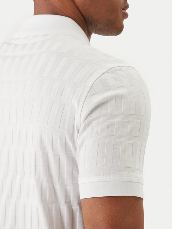 KARL LAGERFELD KARL LAGERFELD Polo 745008 562203 Biały Regular Fit