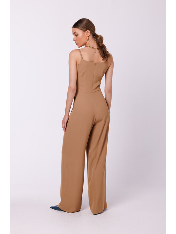 Stylove Stylove Jumpsuit S333 Beige Regular Fit