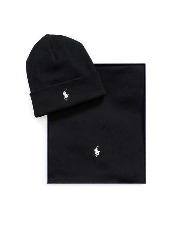 Polo Ralph Lauren Polo Ralph Lauren Zestaw szalik i czapka 710B28980002 Czarny