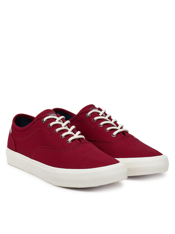 Tommy Hilfiger Tommy Hilfiger Кросівки Hi Vulc Oxford Twill FM0FM05400 Червоний