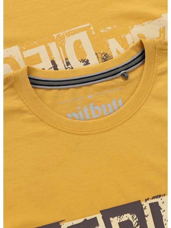 PITBULL PITBULL T-Shirt BLACKY Żółty Regular Fit