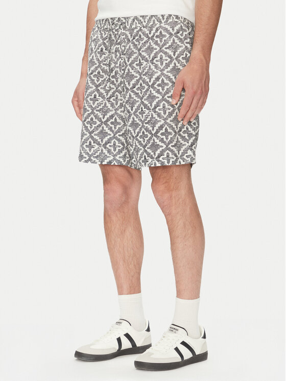 Jack & Jones Jack & Jones Pantalon scurți din material Jaiden 12277620 Gri Relaxed Fit