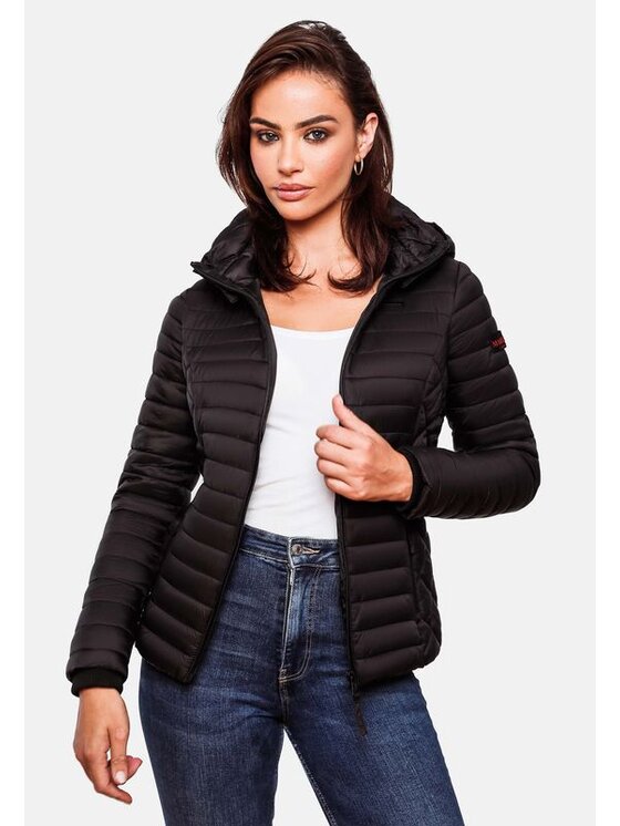 Marikoo Marikoo Kurtka przejściowa Samtpfote Czarny Casual Fit