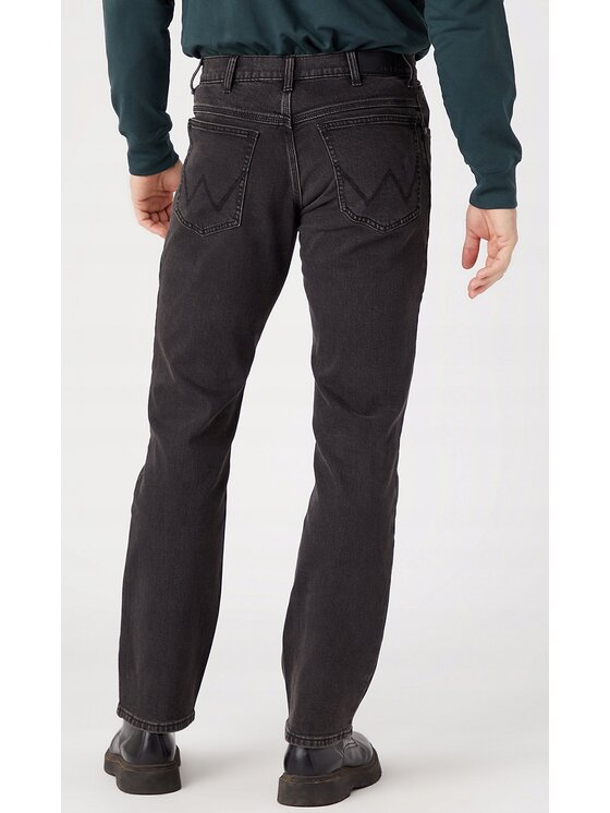 Wrangler Wrangler Jeansy Straight Szary Regular Fit