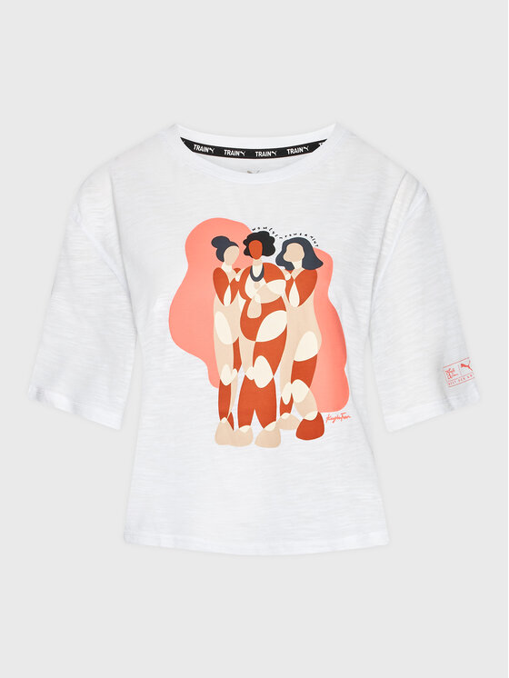 Puma Puma T-Shirt Nextgen Artist Series 522596 Weiß Relaxed Fit