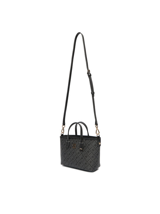 Tommy Hilfiger Tommy Hilfiger Handtasche Monoplay Le Nano Tote AW0AW17717 Schwarz