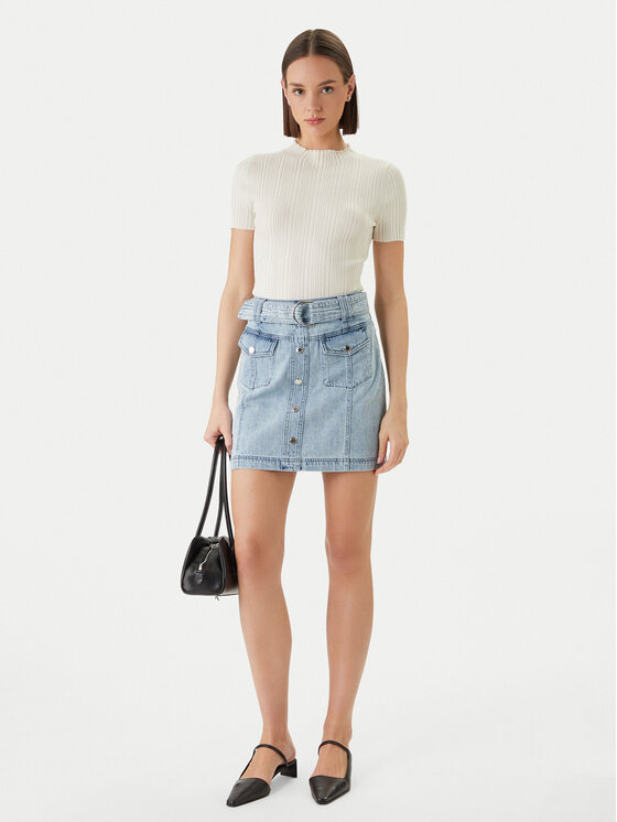 Morgan Morgan Jeans suknja 251-JOLAM Svijetloplava Regular Fit