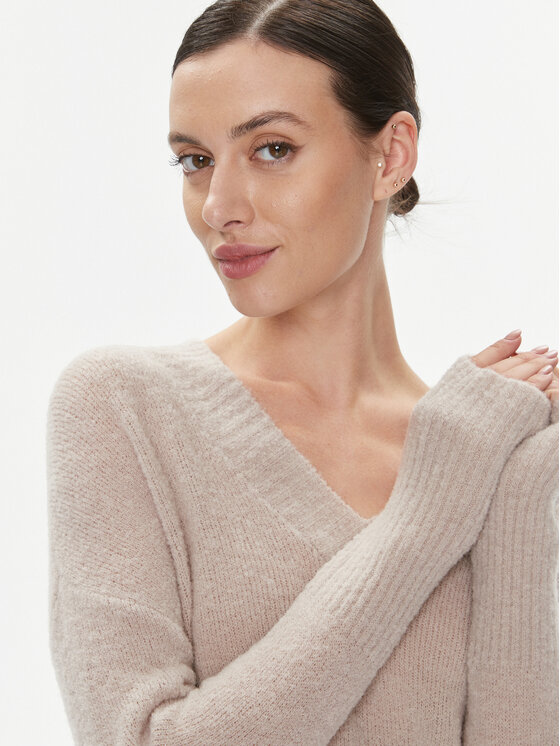 Marella Marella Sweter Nimbe 2339460739200 Beżowy Regular Fit