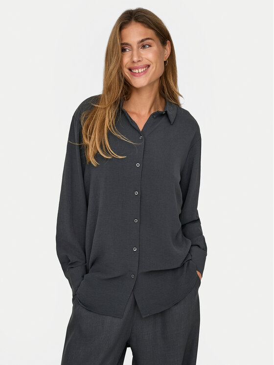 JDY JDY Košeľa Kenta 15268316 Čierna Regular Fit