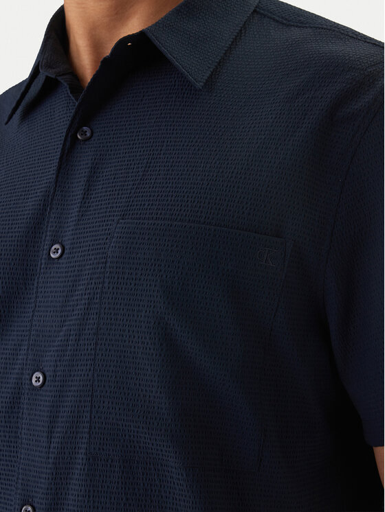 Calvin Klein Calvin Klein Košeľa LV04LF109G Tmavomodrá Classic Fit
