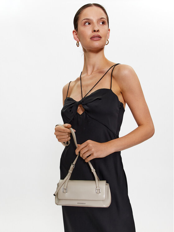 Calvin Klein Calvin Klein Soma Ck Swing Crossbody Xs K60K610934 Bēšs