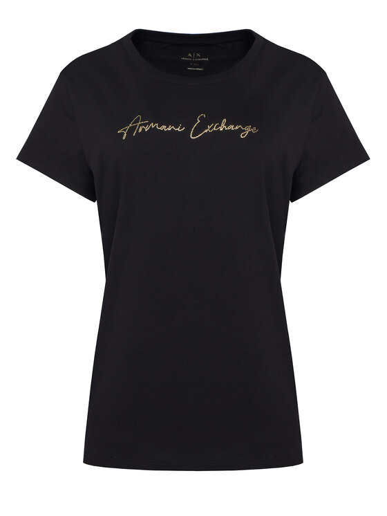 Armani Exchange Armani Exchange T-Shirt XW001457 AF10356 MC021 Czarny Regular Fit