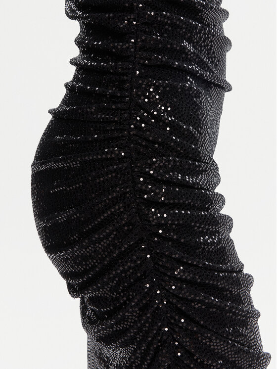 Versace Jeans Versace Jeans Rochie cocktail Side Curly Plachet D 79HAO909 Negru Slim Fit