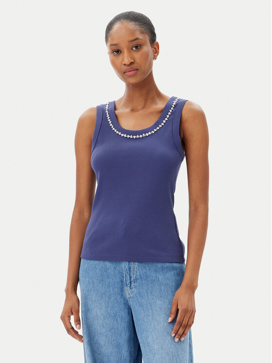 Marella Marella Top Dede 2515941032 Bleumarin Regular Fit