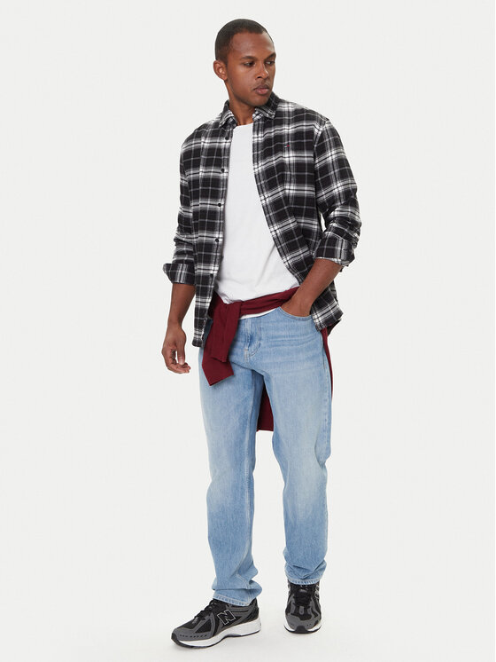Tommy Jeans Tommy Jeans Cămașă DM0DM22024 Negru Regular Fit