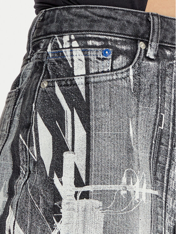 Karl Lagerfeld Jeans Karl Lagerfeld Jeans Farmer szoknya 246J1203 Szürke Regular Fit