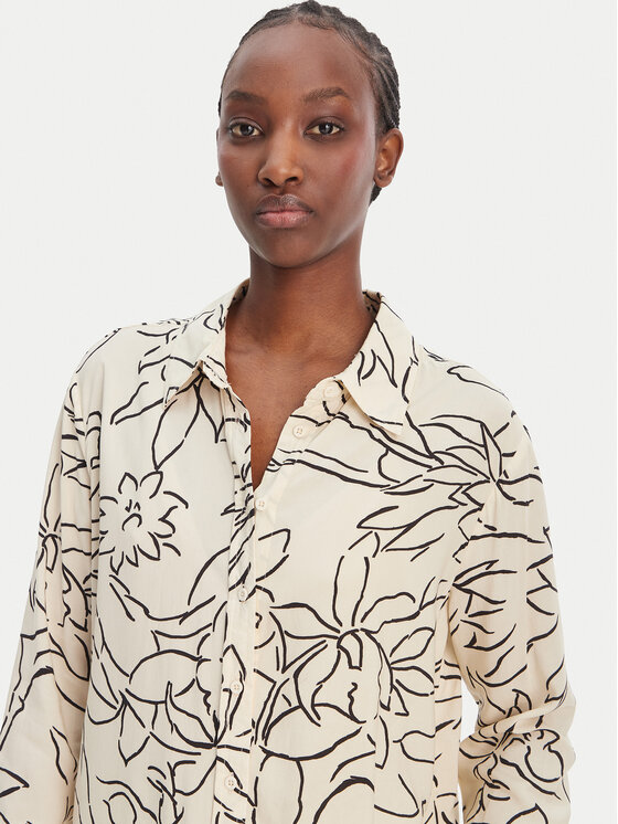 Seafolly Seafolly Cămașă Hothouse Flowers 55648-TO Écru Relaxed Fit