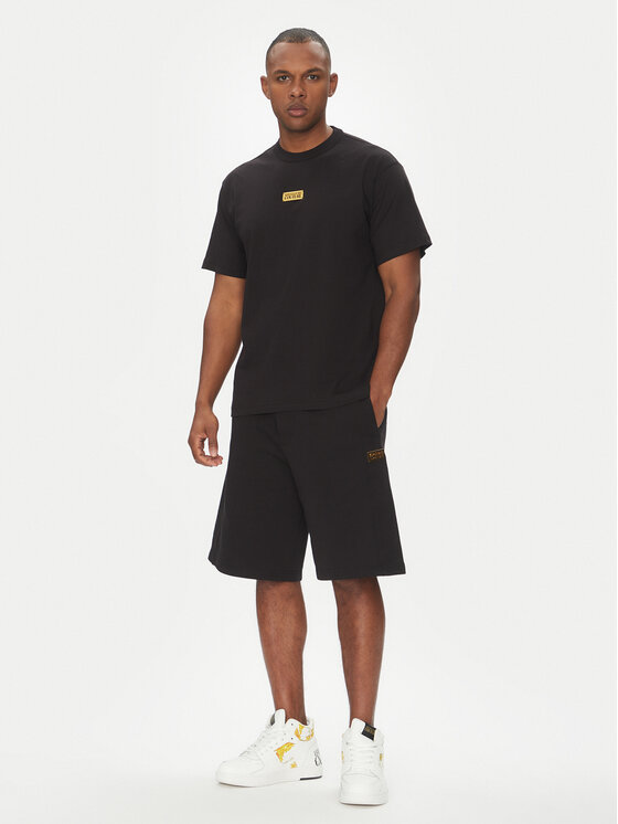 Versace Jeans Couture Versace Jeans Couture Marškinėliai 78GAHT08 Juoda Regular Fit