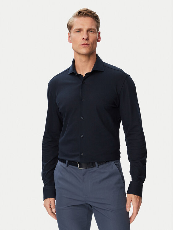 BOSS Cămașă P-Hank-Sp-261 50556106 Bleumarin Slim Fit