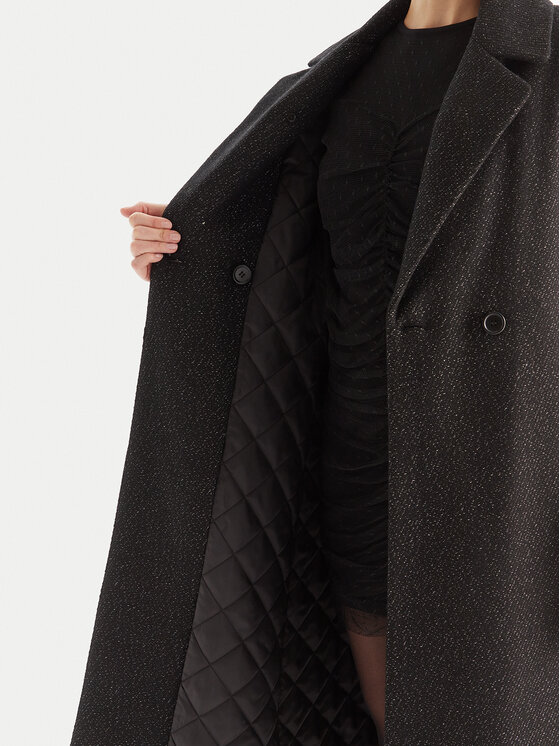 TWINSET TWINSET Зимове пальто 252TT2040 Чорний Regular Fit