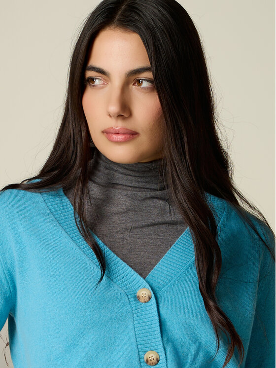 Oltre Oltre Maglione M333J005587N004 Turchese Regular Fit