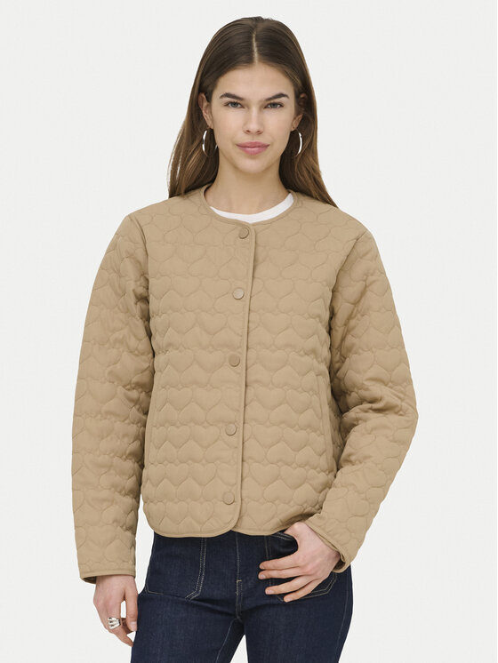 ONLY ONLY Kevad-sügis jope Heart 15366265 Beež Regular Fit
