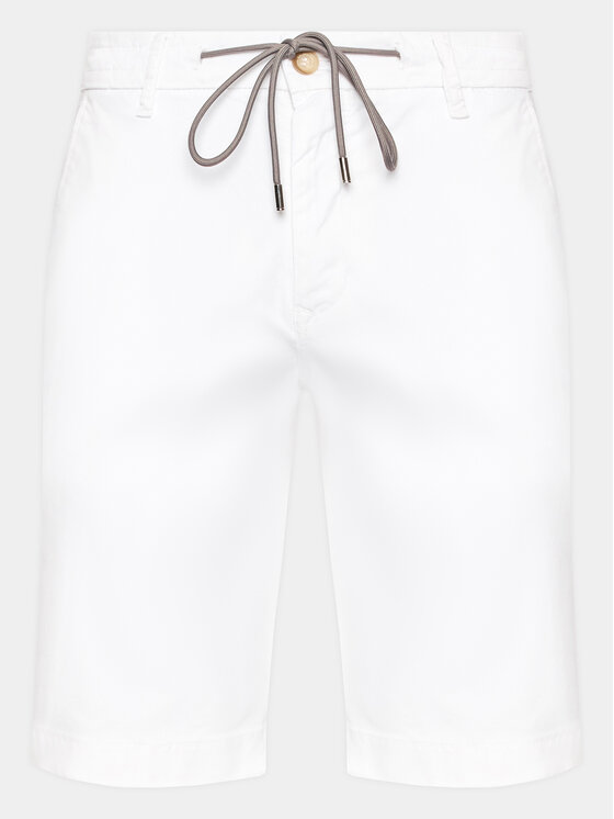 Baldessarini Baldessarini Pantaloncini di tessuto B1 16946/000/2402 Bianco Regular Fit