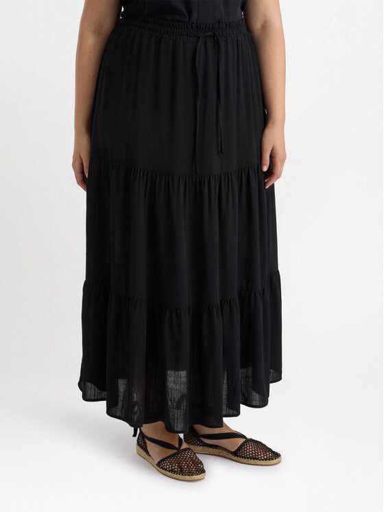 Fiorella Rubino Fiorella Rubino Gonna maxi 1000L000513N033 Nero A-Line Fit