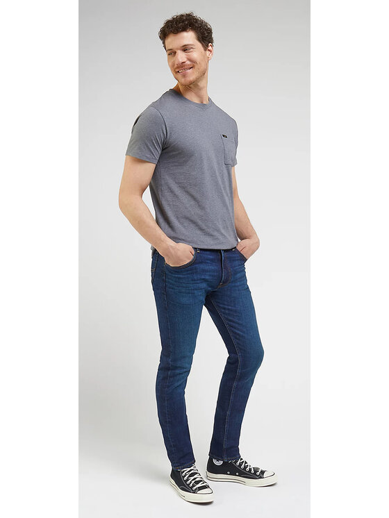 Lee Lee Jeansy Rider Niebieski Slim Fit