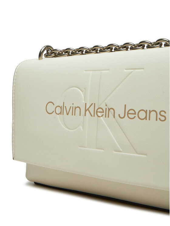 Calvin Klein Jeans Calvin Klein Jeans Дамска чанта K60K612221 Кремав