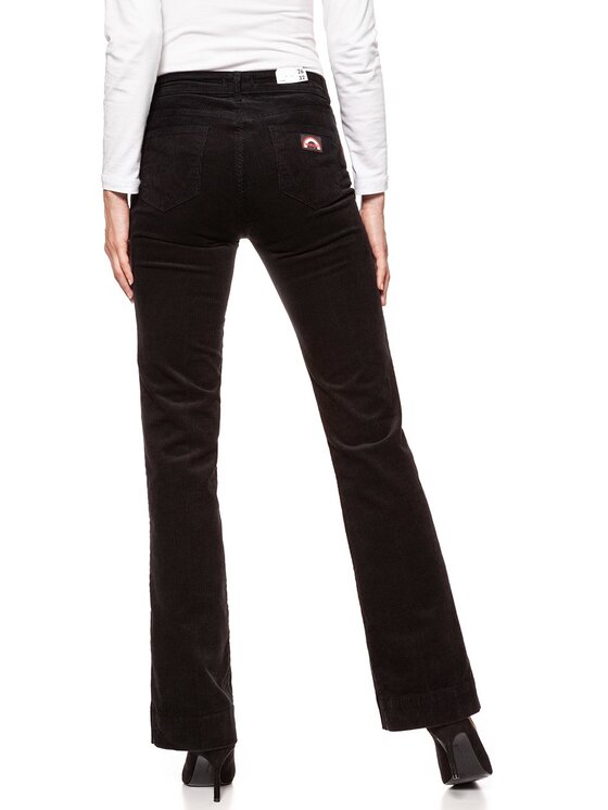 Wrangler Wrangler Pantaloni di tessuto FLARE Nero Slim Fit