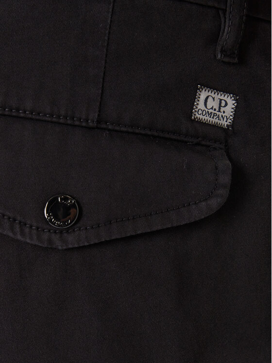 C.P. Company C.P. Company Medžiaginės kelnės RSCMPA744A005694G Juoda Regular Fit