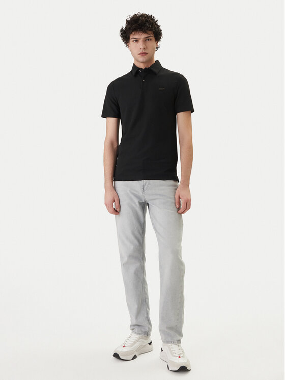 Guess Guess Polokošeľa M6RP02 KD202 Čierna Slim Fit