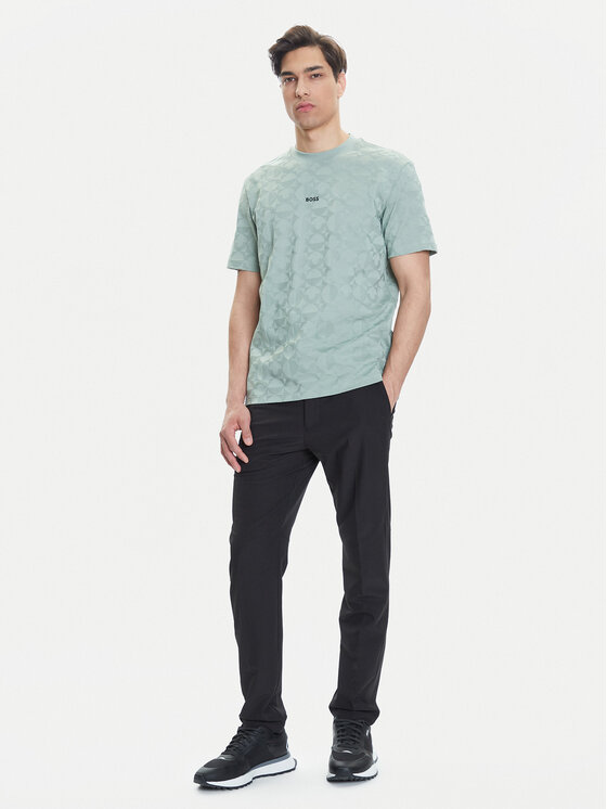 BOSS BOSS T-Shirt 50538184 Zielony Relaxed Fit