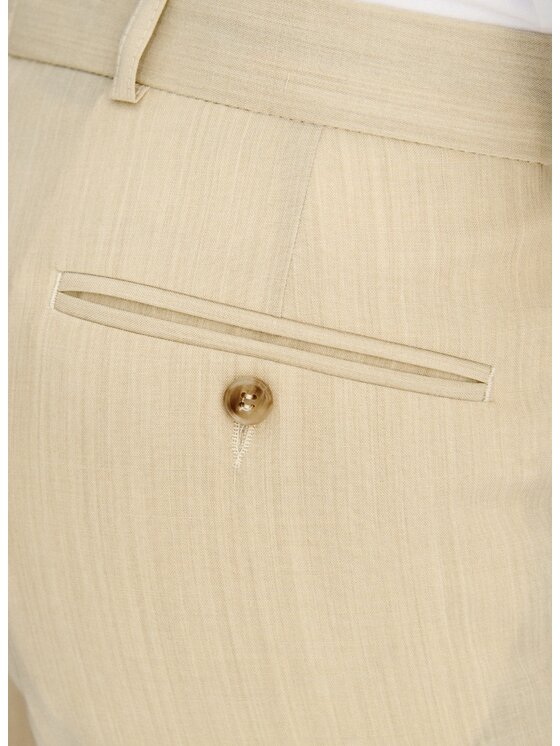 Pako Lorente Pako Lorente Spodnie garniturowe P26SP-6G-022 Beżowy Slim Fit
