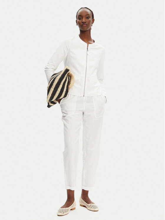 Olsen Olsen Prehodna jakna 11201653 Bela Regular Fit