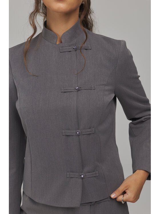NIFE NIFE Marynarka Z102 Szary Regular Fit