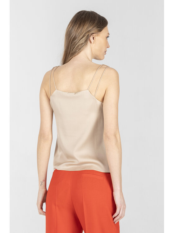 Deni Cler Milano Deni Cler Milano Top T-DC-0008-F2-80-12-1 Beżowy Regular Fit