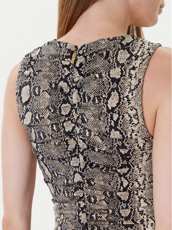 MICHAEL Michael Kors MICHAEL Michael Kors Kokteilinė suknelė MT58319HMC Smėlio Slim Fit