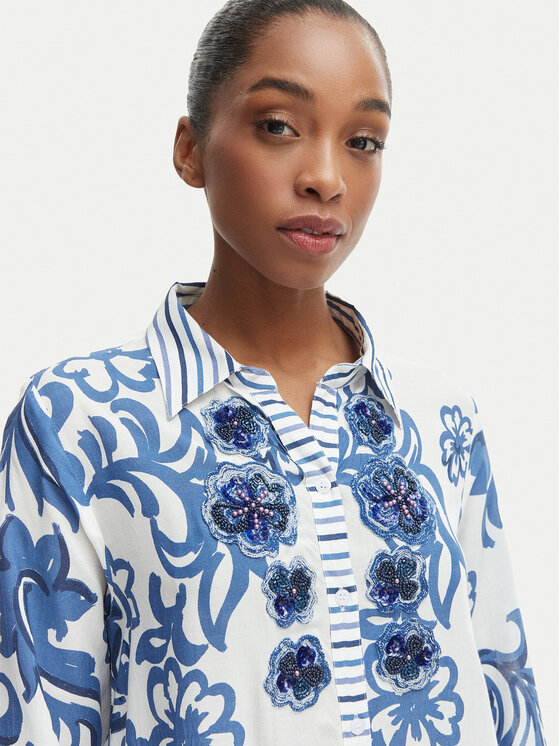 Iconique Iconique Marškinių tipo suknelė Romina IC26-037 Mėlyna Regular Fit