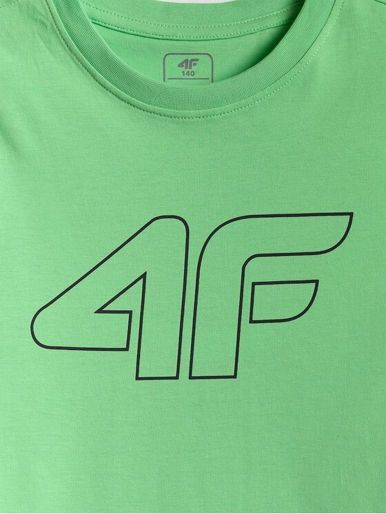 4F 4F T-shirt 4FJRSS26TTSHM3599-41S Verde Regular Fit