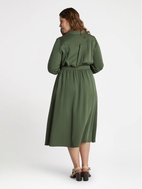 Fiorella Rubino Fiorella Rubino Sukienka codzienna 7563T001581N035 Zielony A-Line Fit