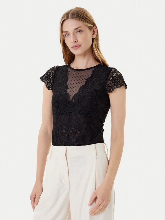 Morgan Morgan κορμάκι 201-DONAO.N Μαύρο Slim Fit
