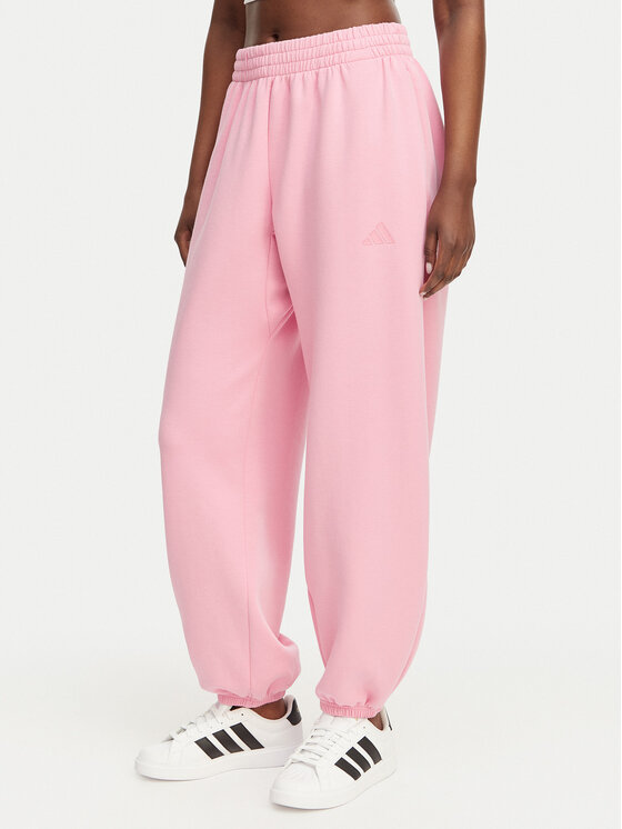 adidas Долнище анцуг Soft Lux KA7019 Розов Loose Fit