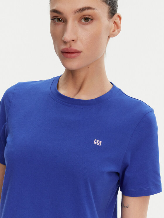 Tommy Hilfiger Tommy Hilfiger Tričko WW0WW45522 Modrá Regular Fit