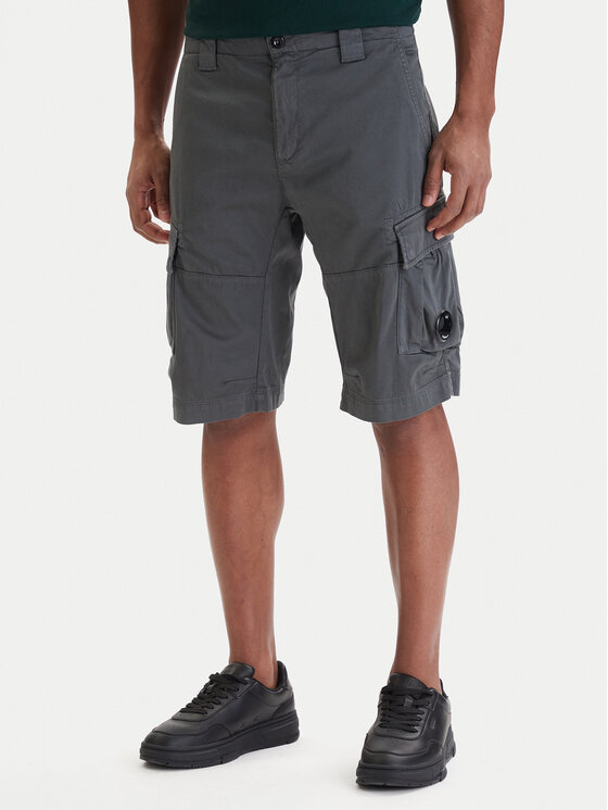 C.P. Company C.P. Company Pantalon scurți din material 20CMBE746A005694G Gri Regular Fit
