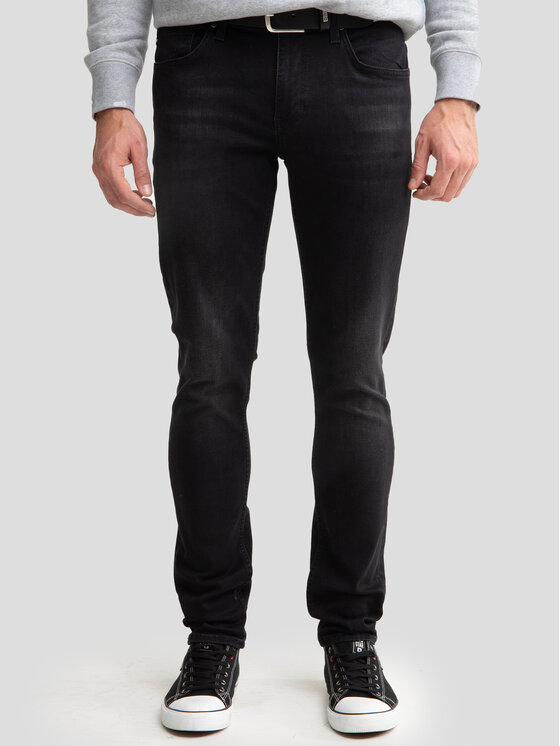 BIG STAR BIG STAR Jeansy DERIC Czarny Skinny Fit