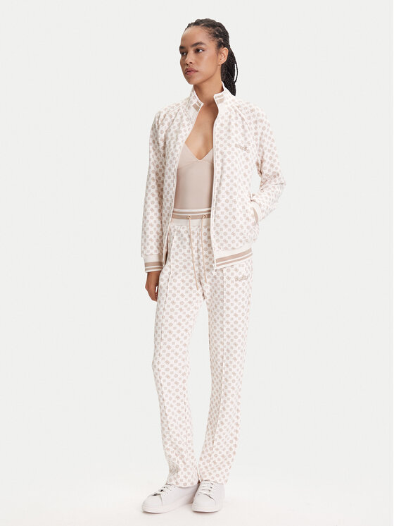 Guess Guess Bluză V5YQ03 KB212 Écru Regular Fit