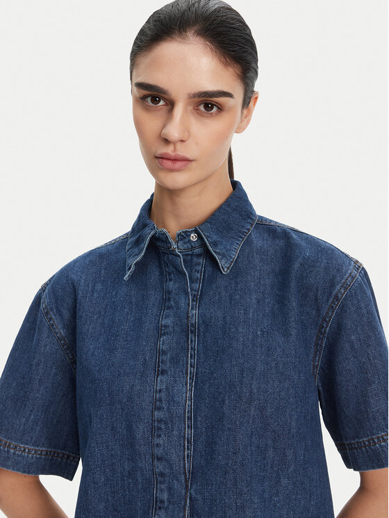 French Connection French Connection Τζιν πουκάμισο 72NZD Μπλε Regular Fit